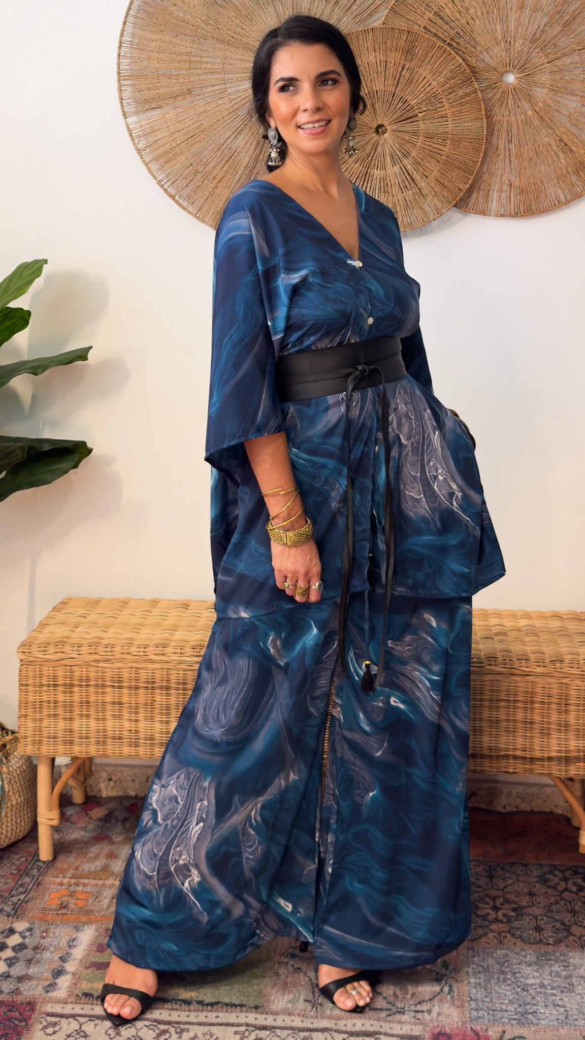 Damage Poncho Top