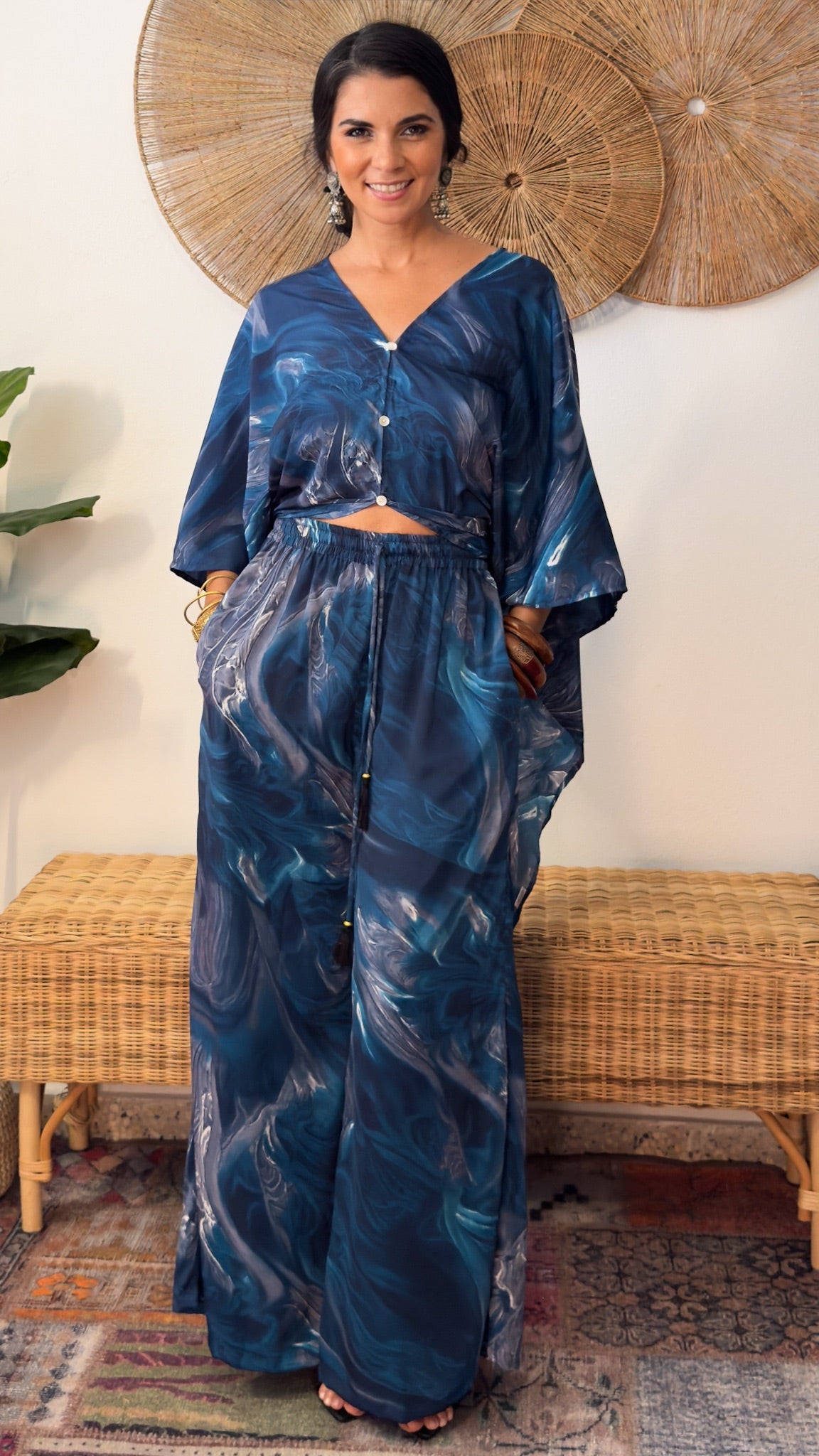 Damage Poncho Top