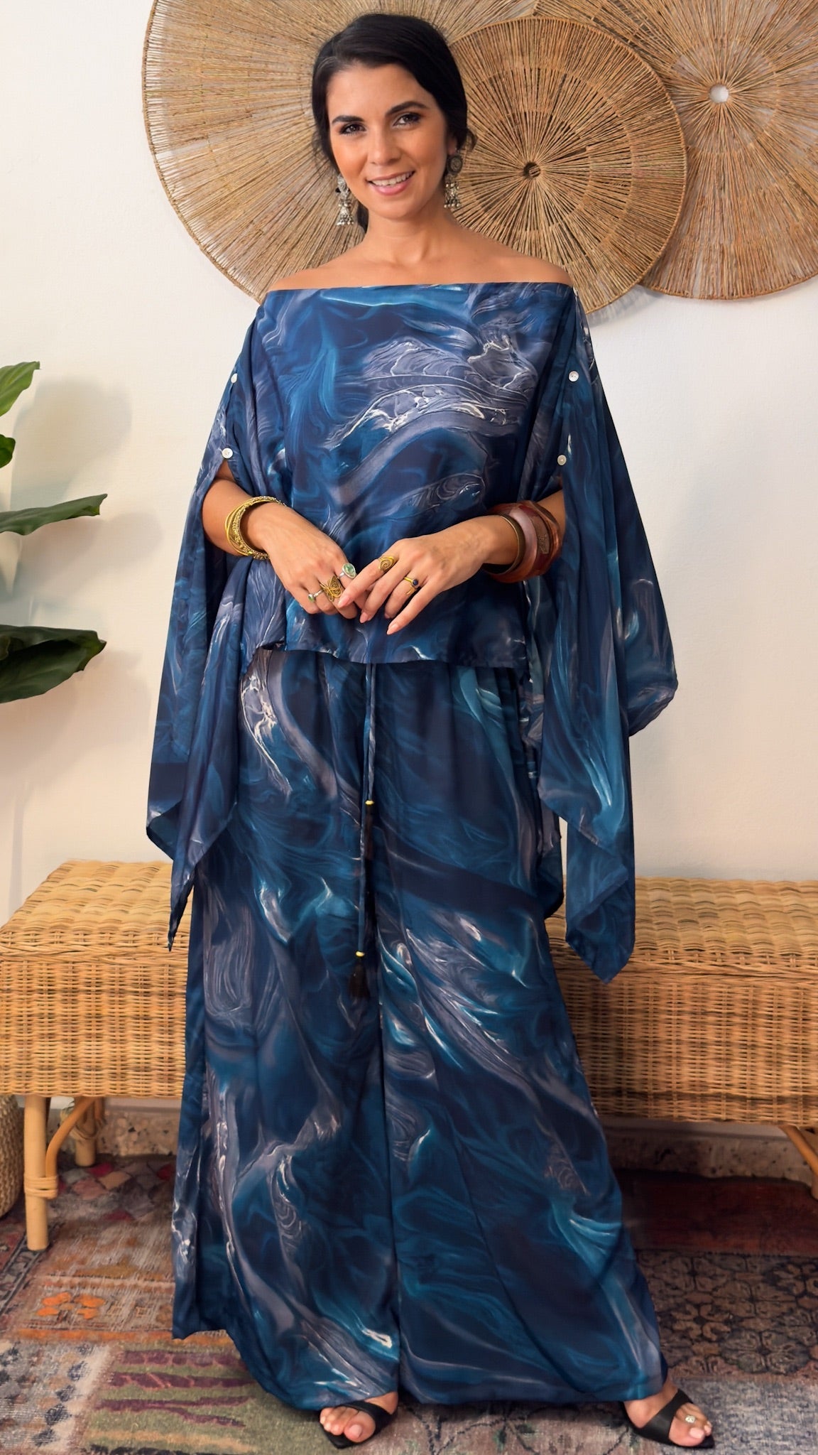 Damage Poncho Top