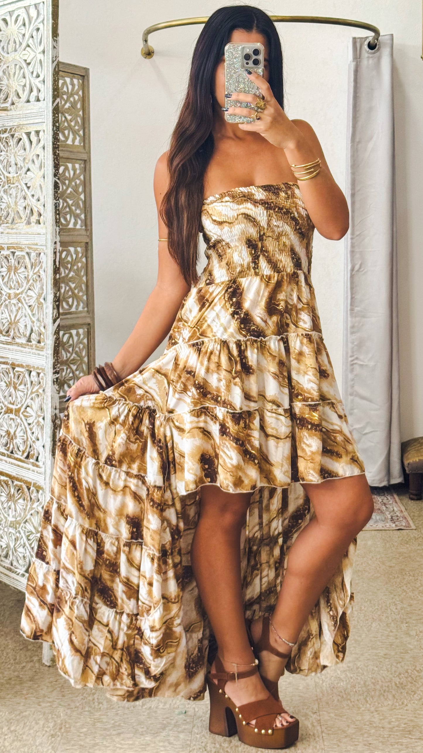 Akila Dress- Gold