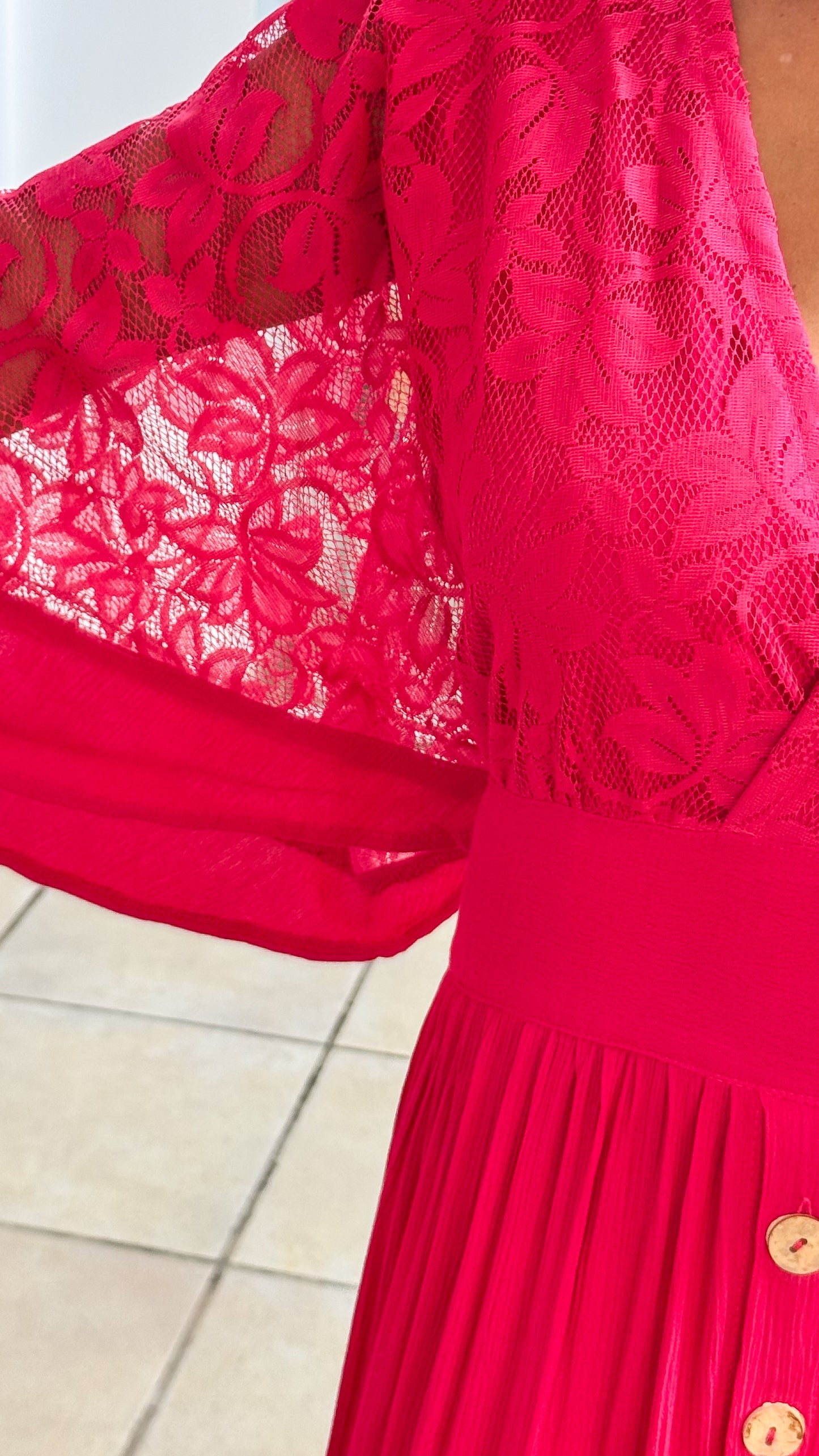 Astraea Maxi Dress- Fushia