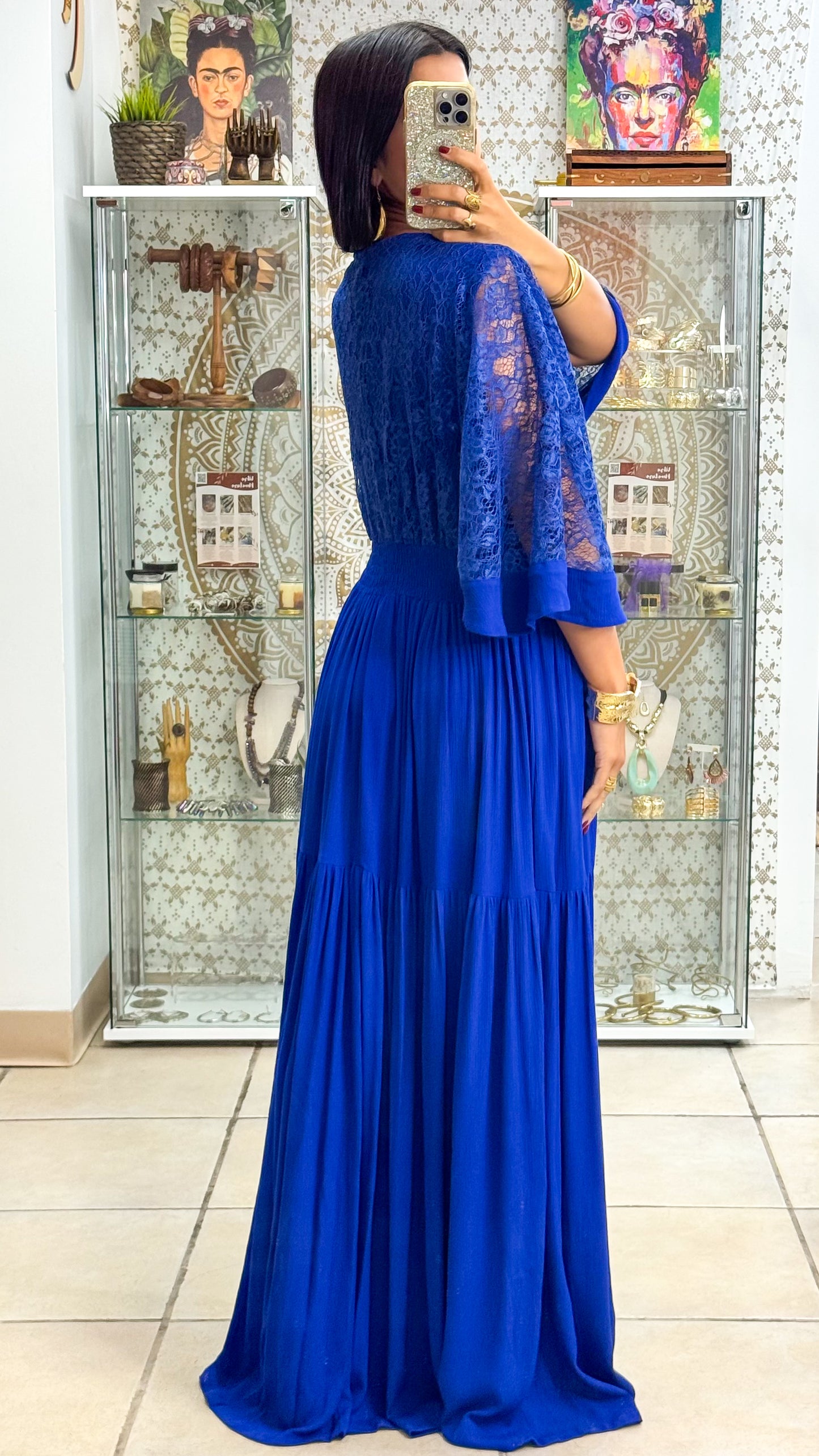 Astraea Maxi Dress- Blue