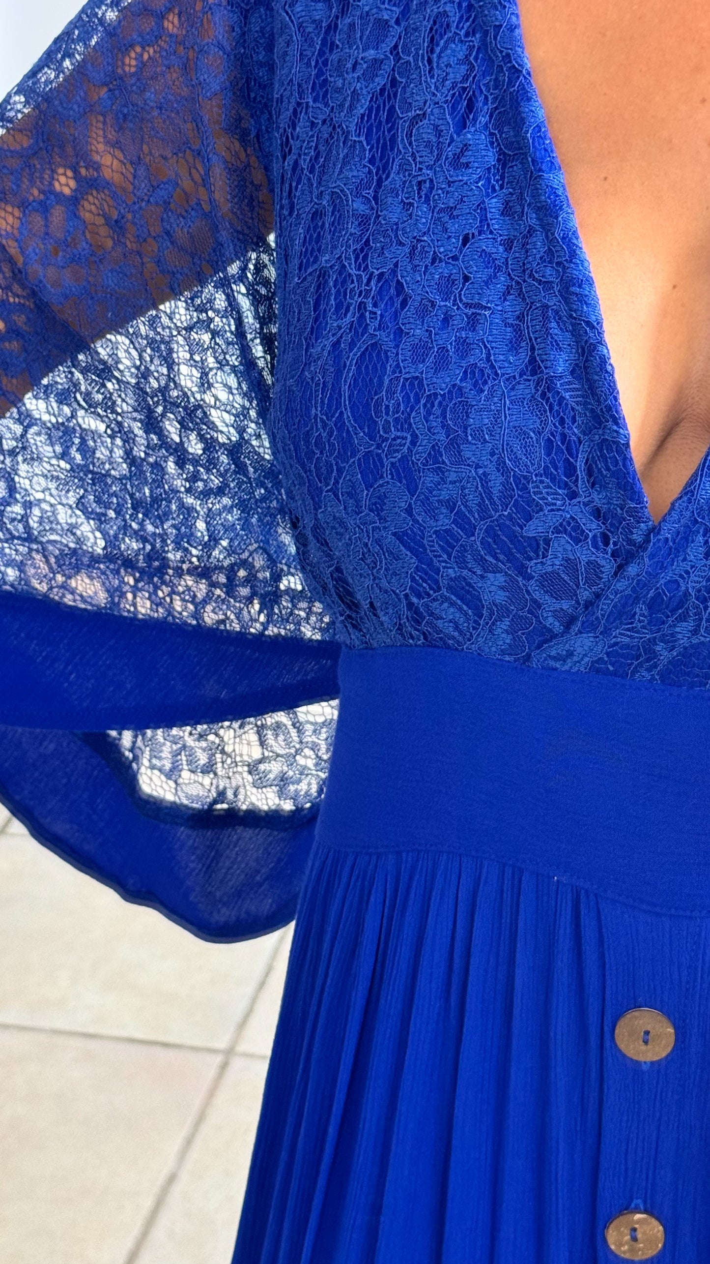 Astraea Maxi Dress- Blue