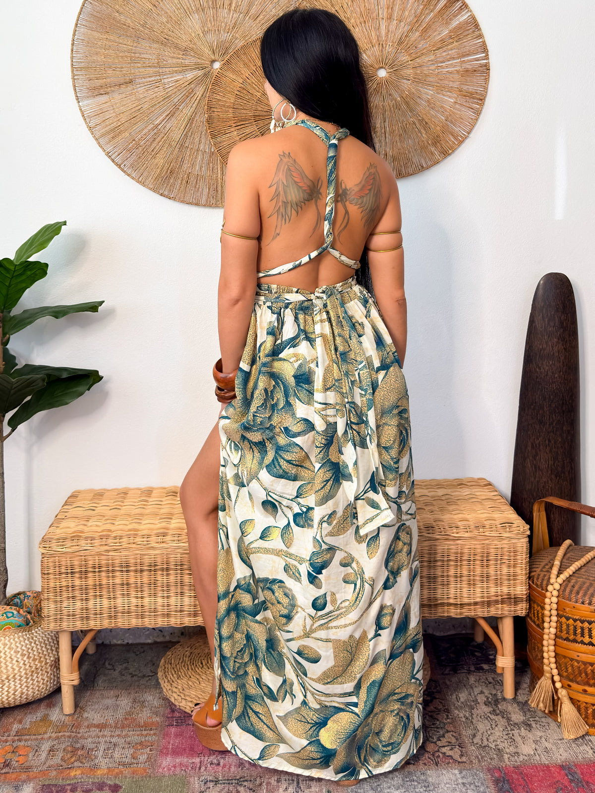 Convertible Maxi Dress- Green
