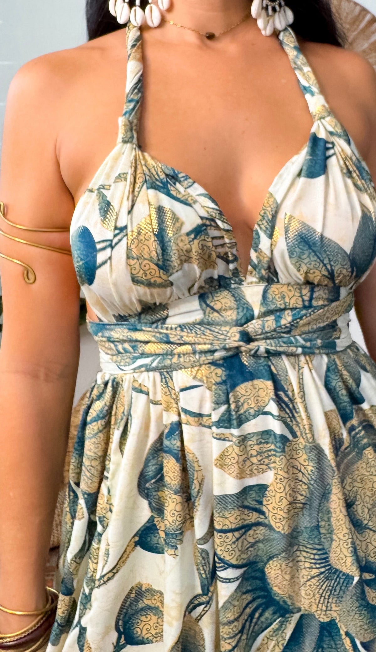 Convertible Maxi Dress- Green