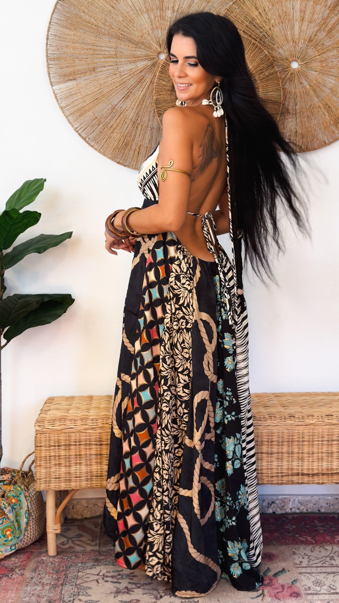 Boho Patchwork Dress