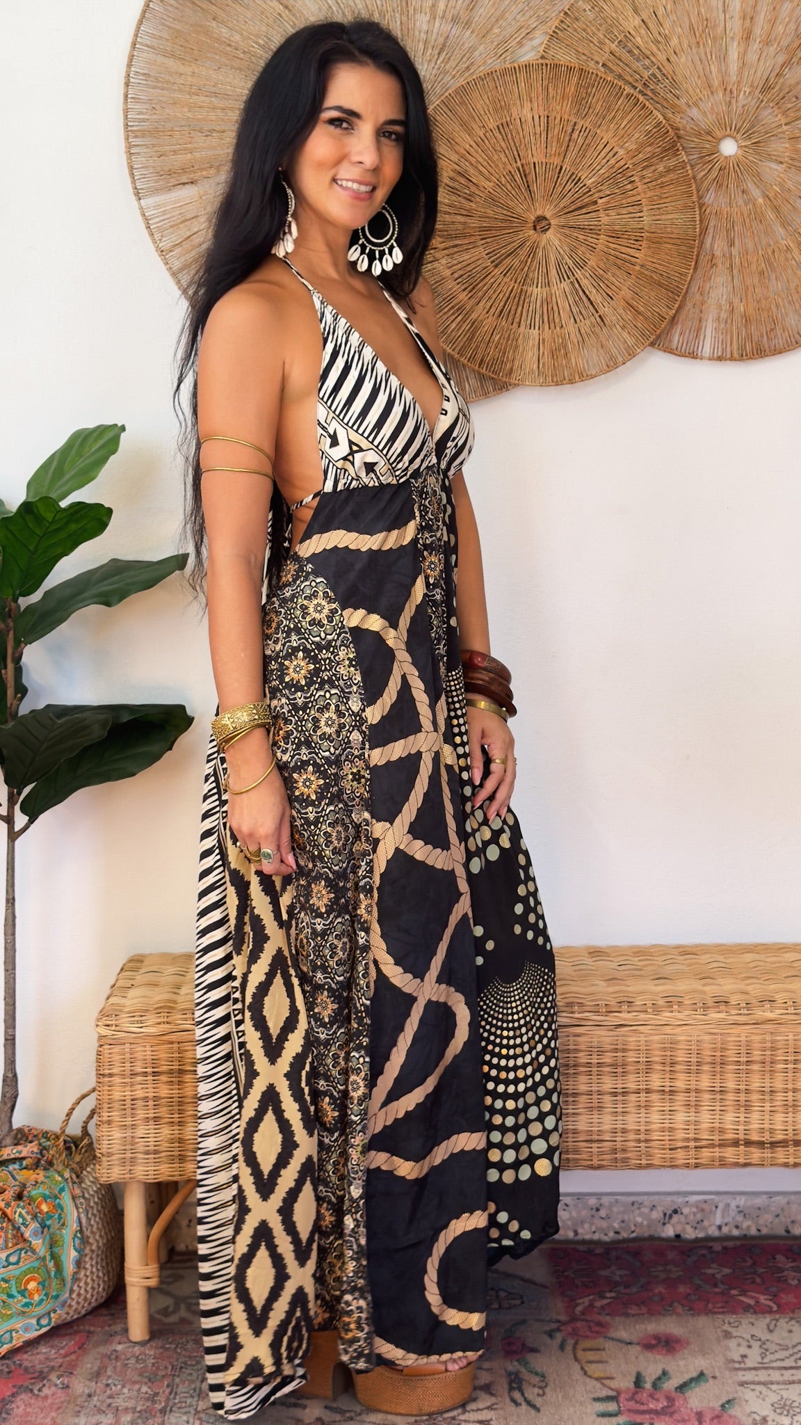 Boho Patchwork Dress