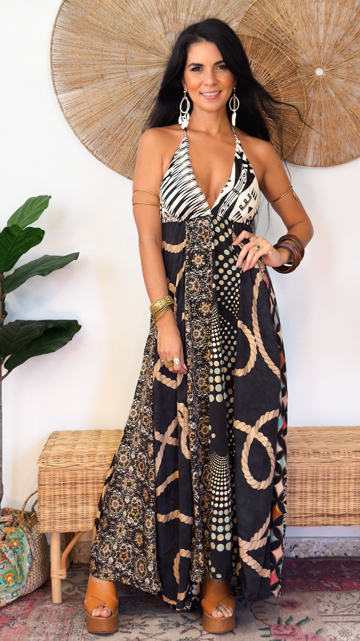 Boho Patchwork Dress