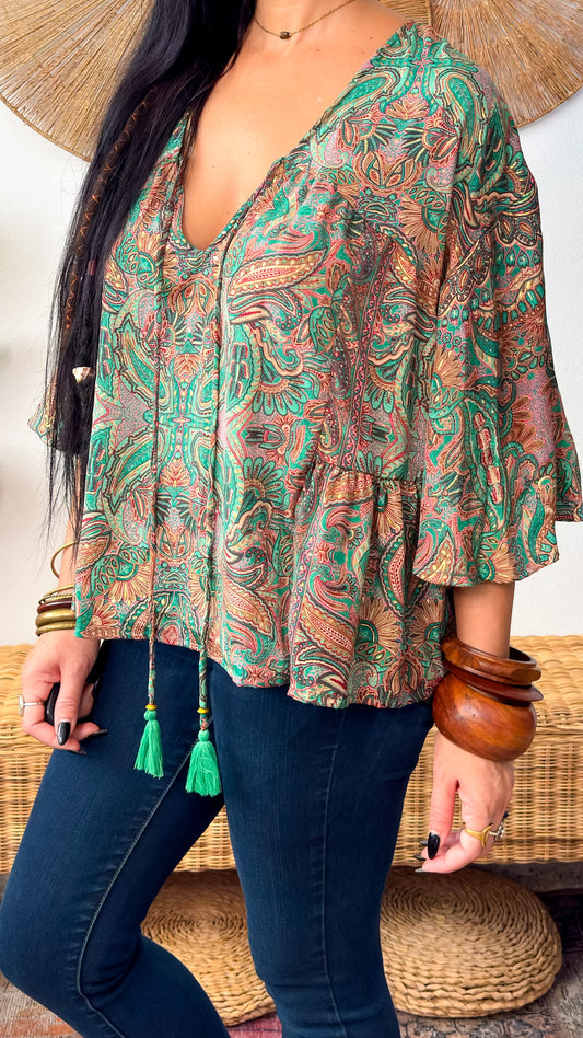 Vintage Top- Green