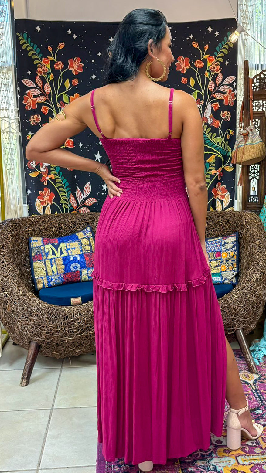 Taro Maxi Dress-Pink