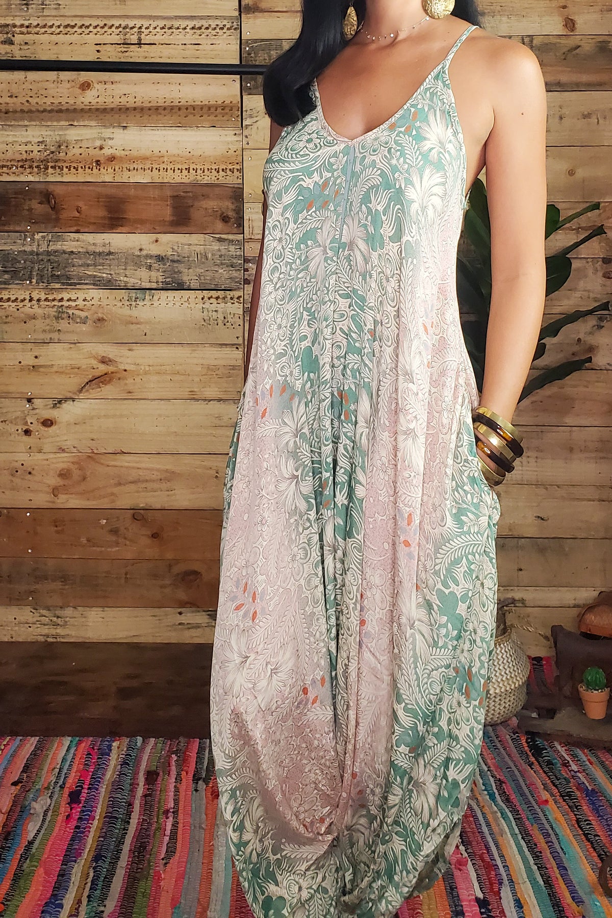 Damage Indie Harem Jumpsuit