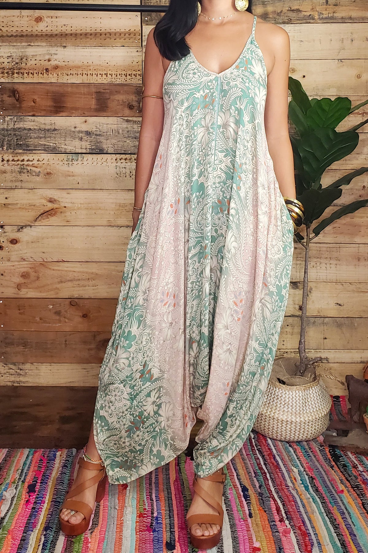 Damage Indie Harem Jumpsuit