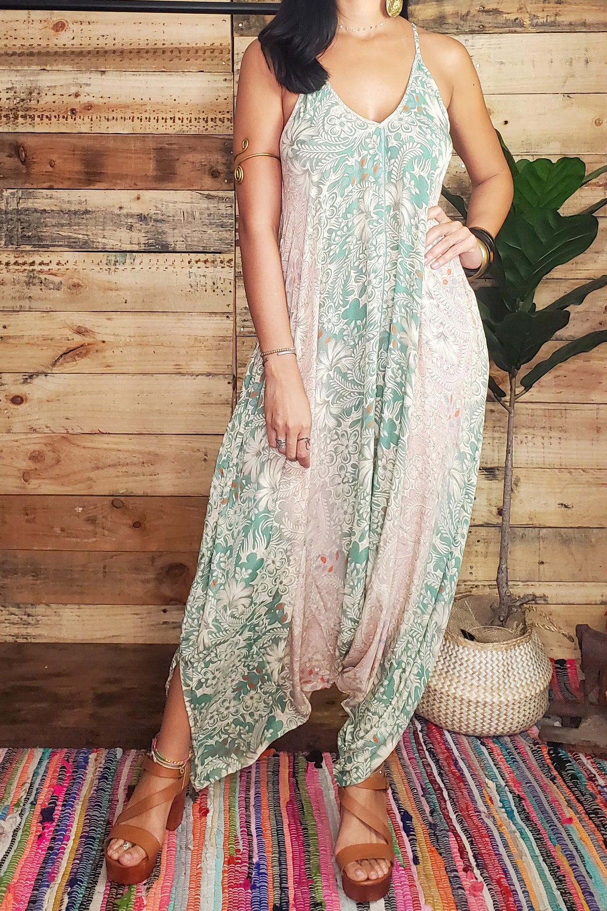 Damage Indie Harem Jumpsuit