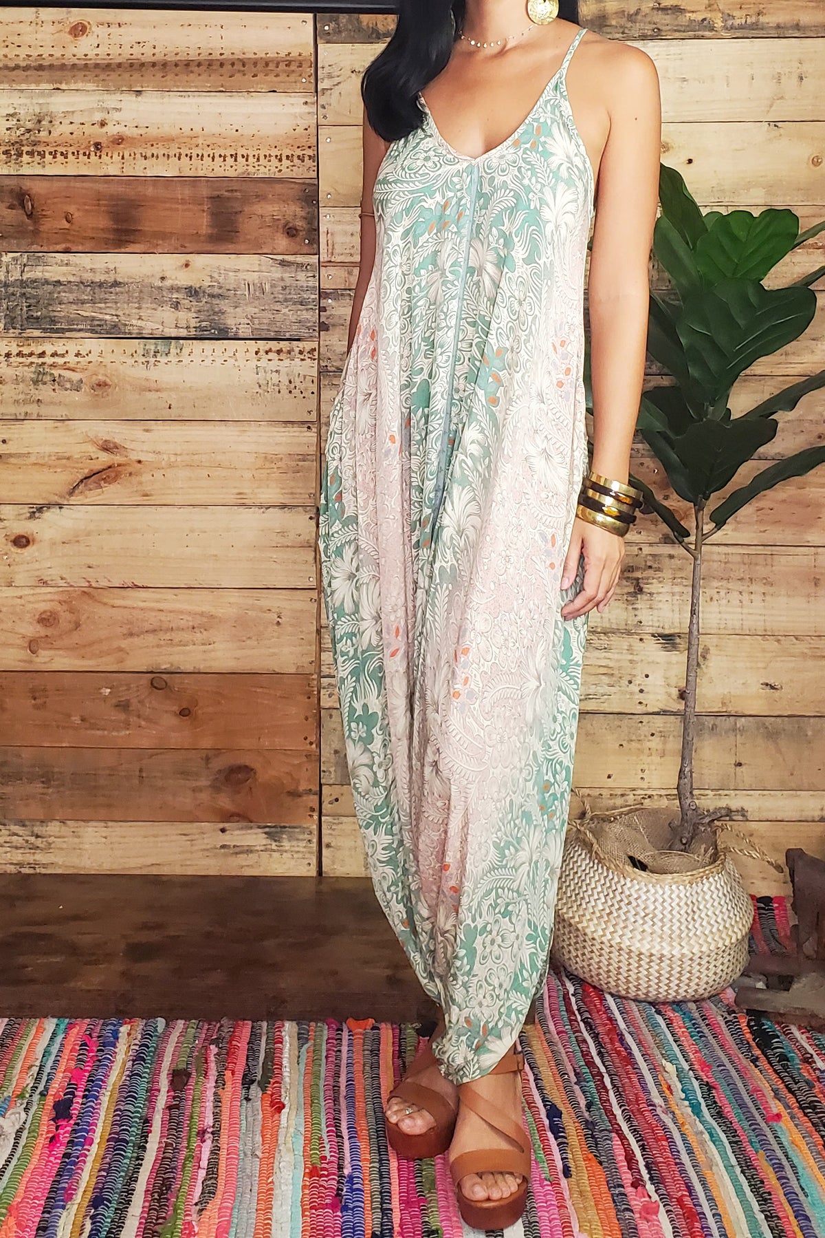 Damage Indie Harem Jumpsuit
