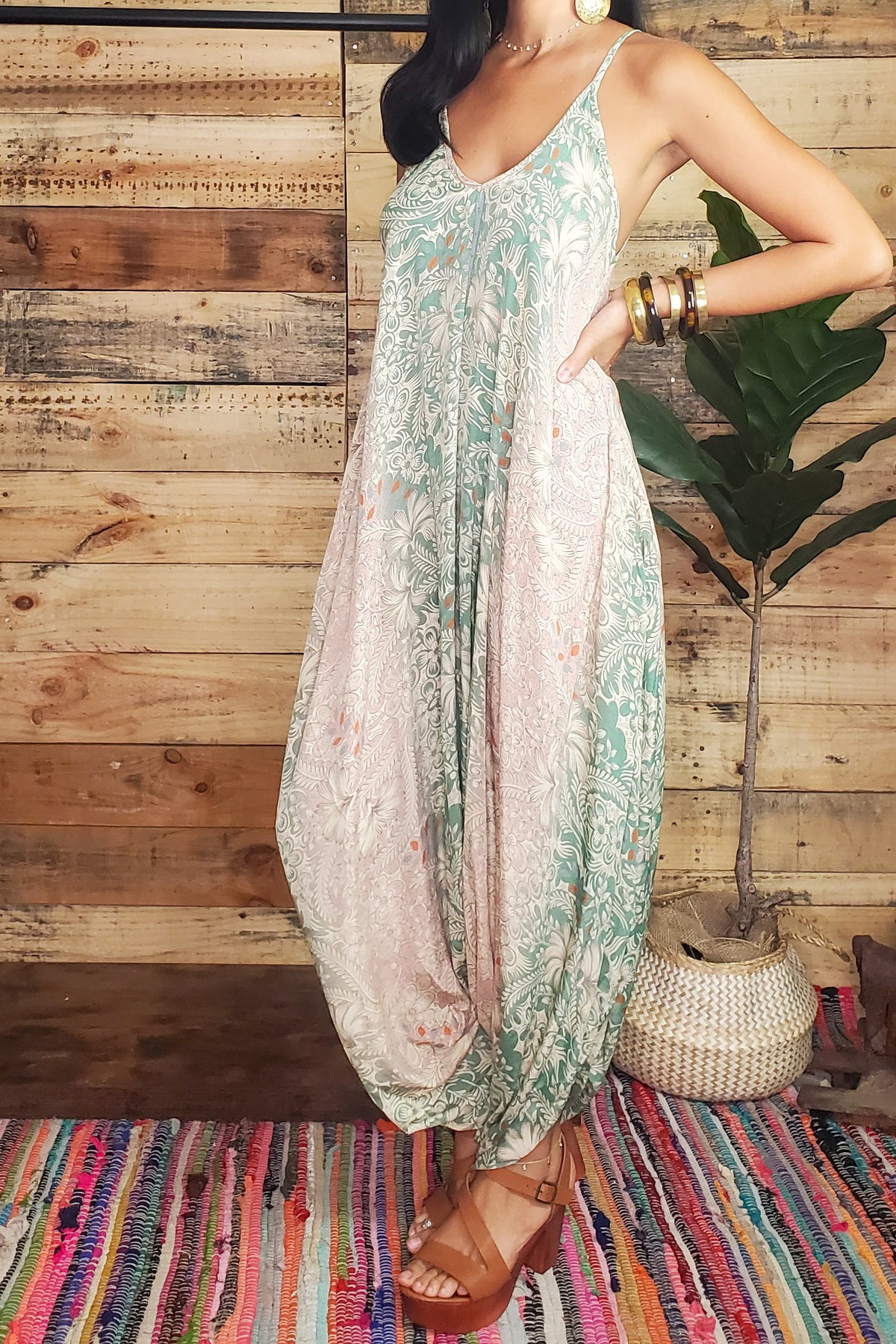 Damage Indie Harem Jumpsuit