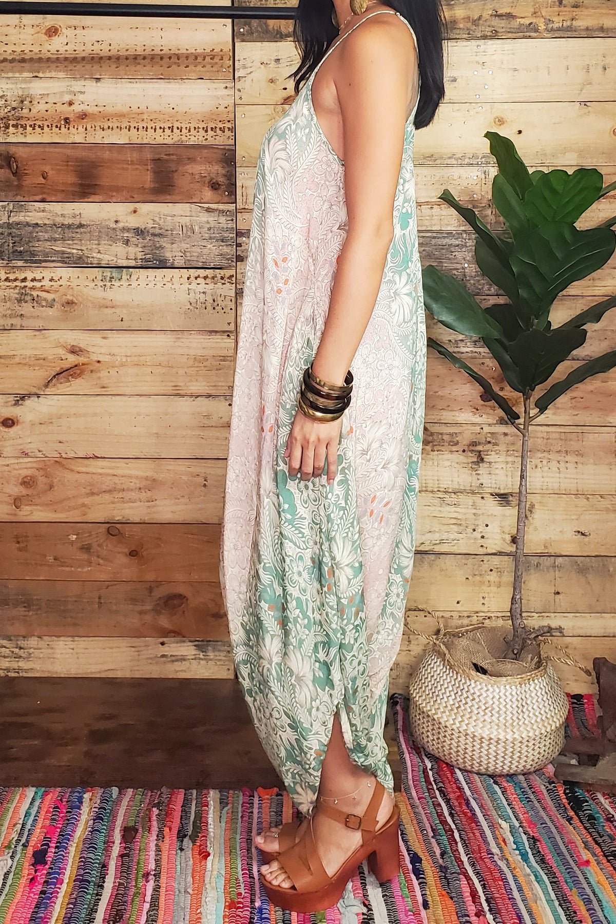 Damage Indie Harem Jumpsuit