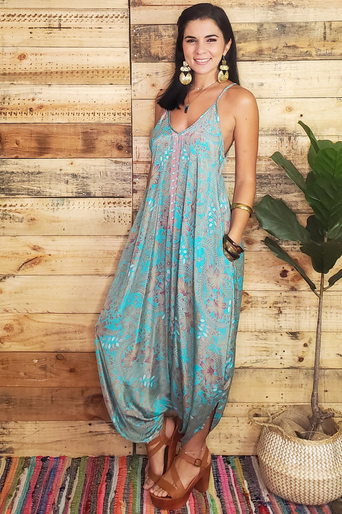 Damage Indie Harem Jumpsuit