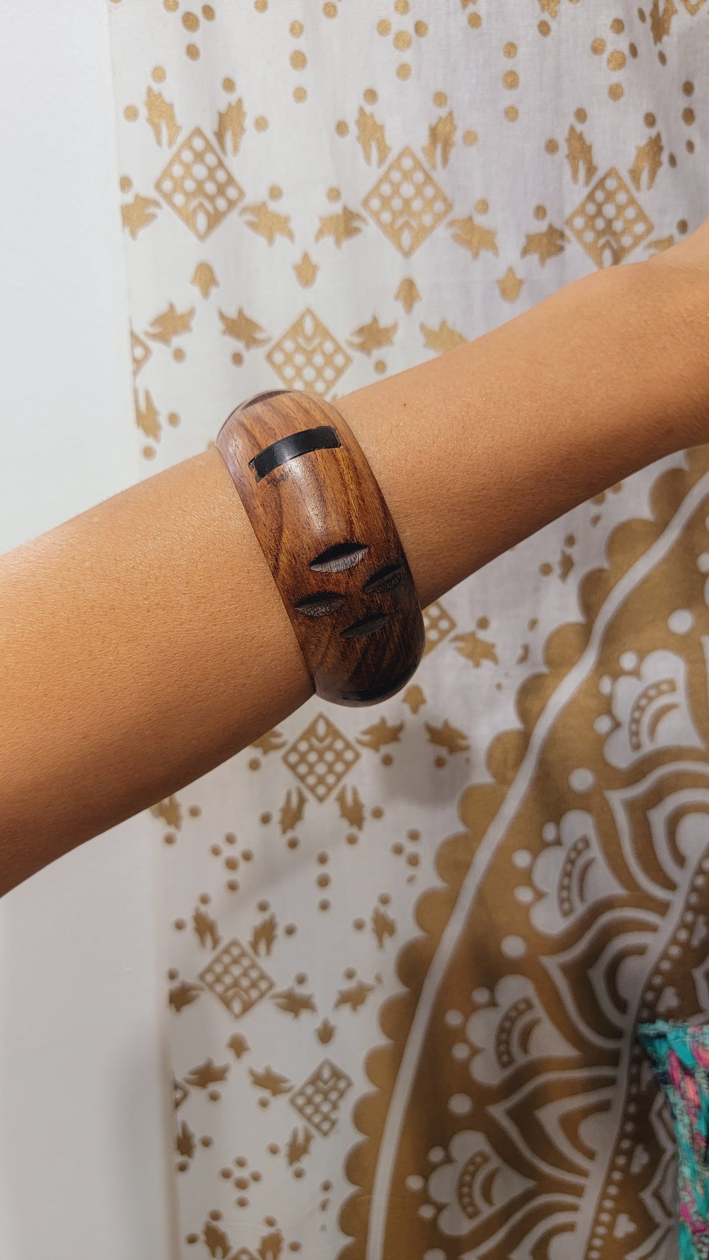 Wood Bangle Bracelet Set