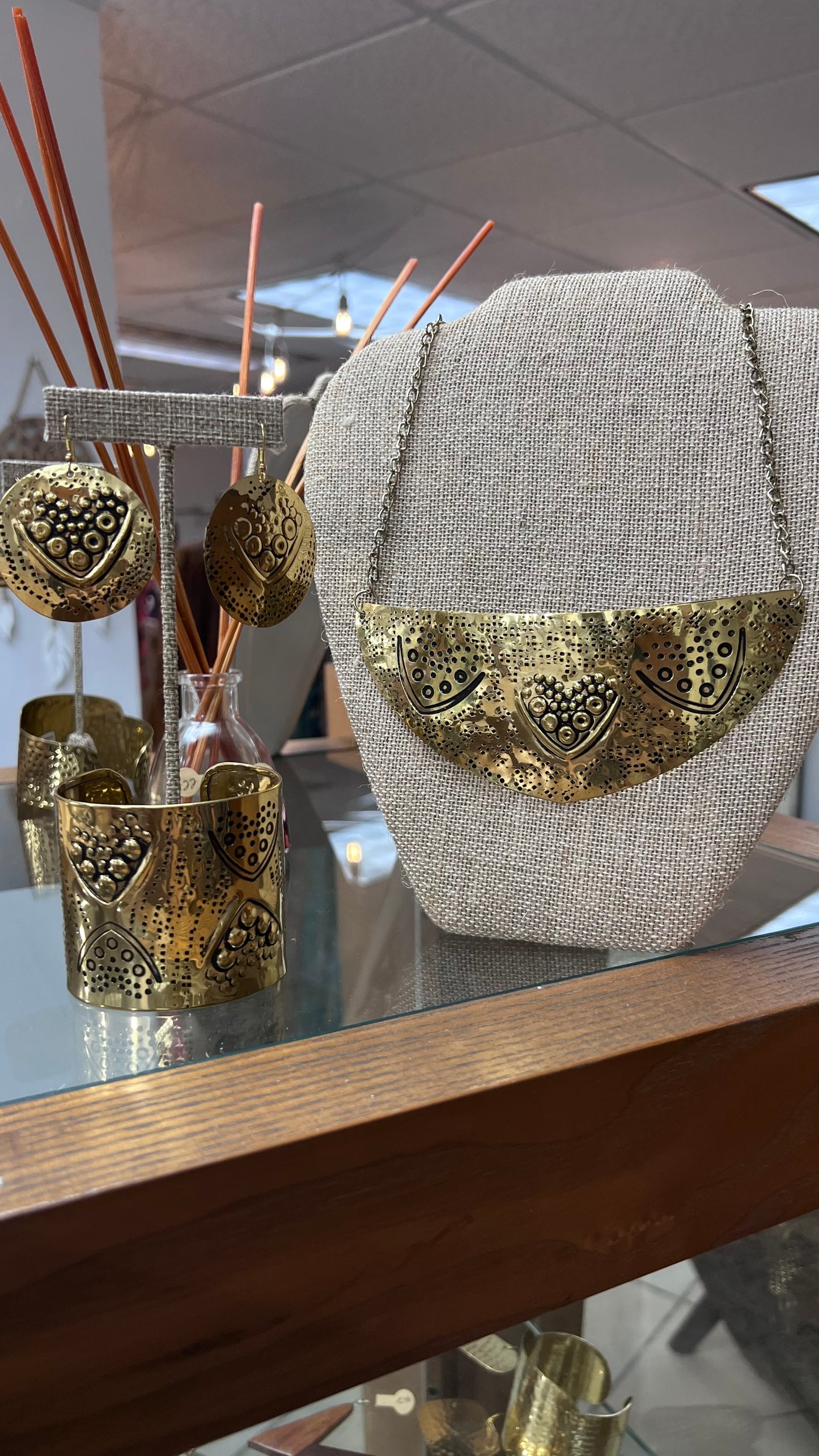 Brass Set Necklace